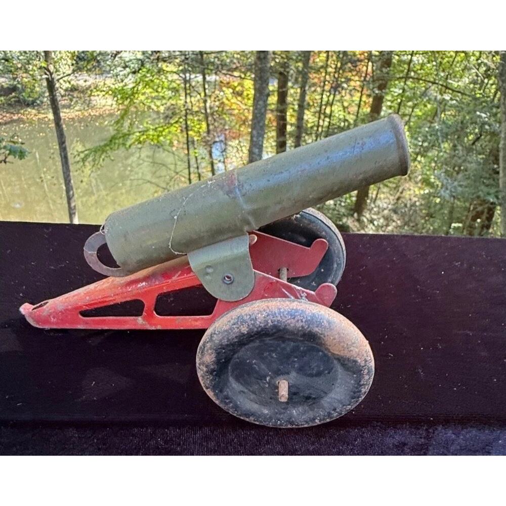 Vintage Marx TIN SOLDIERS OF FORTUNE TIN CANNON Only -T36